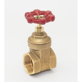 Brass 1-1/4-in FIP x 1-1/4-in FIP Heavy Duty Gate Valve - Lead-Free