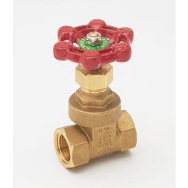 Brass 1/2-in FIP x 1/2-in FIP Heavy Duty Gate Valve - Lead-Free