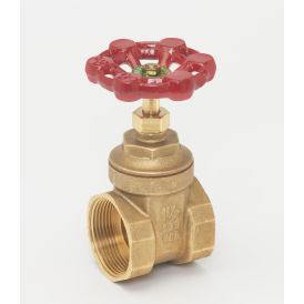 Brass 1-in FIP x 1-in FIP Compact Pattern Gate Valve - Lead-Free