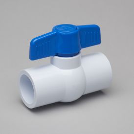 PVC 1-in SOLVENT x 1-in SOLVENT Ball Valve - Non-Potable