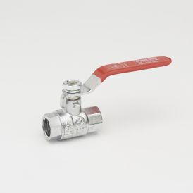 Chrome Plated Brass 1/4-in FIP x 1/4-in FIP Ball Valve