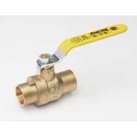 Brass 1-1/4-in SWT x 1-1/4-in SWT Ball Valve - Lead-Free
