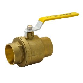 Brass 3-in SWT x 3-in SWT Ball Valve - Lead-Free