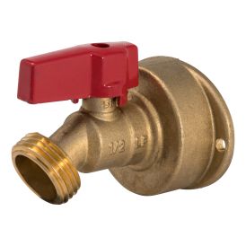 Brass 1/2-in PF x 3/4-in MHT 1/4 Turn No Kink Hose Bibb
