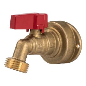 Brass 3/4-in PF x 3/4-in MHT 1/4 Turn Hose Bibb