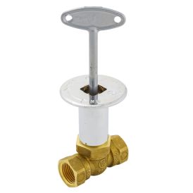 Chrome Plated Brass 1/2-in FIP x 1/2-in FIP Straight Log Lighter Valve