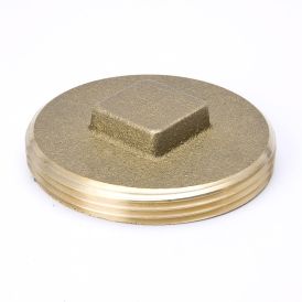 Brass 2-in NPT Raised Square Head Plug