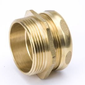 Brass 1-1/4-in SLIP x 1-1/4-in MIP Trap Adapter