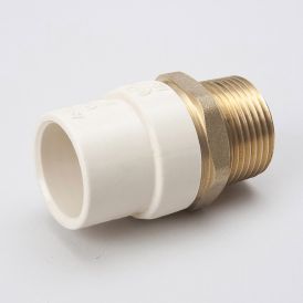 CPVC 3/4-in SOLV x 3/4-in MIP Brass Transition Adapter