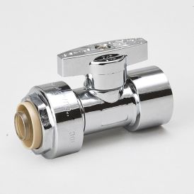 Chrome Plated Brass 1/2-in PF x 7/16-in SLIP Straight Stop