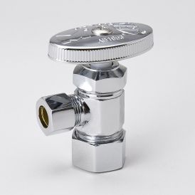 Chrome Plated Brass 5/8-in COMP x 3/8-in COMP Angle Stop