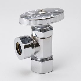 Chrome Plated Brass 5/8-in COMP x 7/16-in SLIP Angle Stop