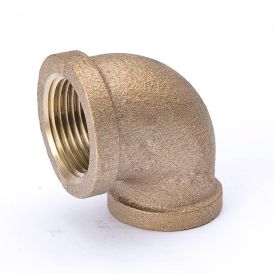 1/2-in x 3/8-in FIP Red Brass 90° Reducing Elbow