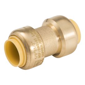 1/2-in PF Brass Push Fit Coupling