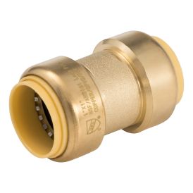 1-in PF Brass Push Fit Coupling