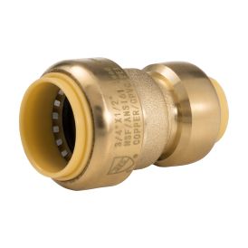 3/4-in PF x 1/2-in PF Brass Push Fit Coupling