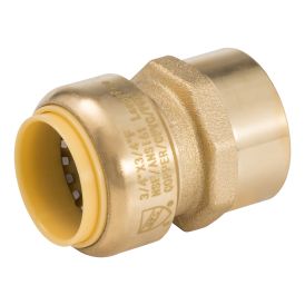 3/4-in PF x FIP Brass Push Fit Female Adapter