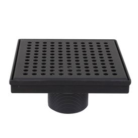 SQUARE SHWR DRN 4 - BLK