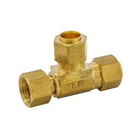 Brass 3/8-in COMP x 3/8-in COMP Adapter Tee