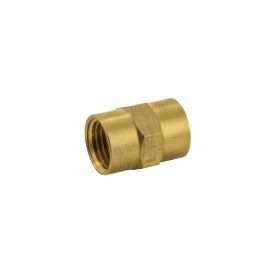 Brass 1/4-in FIP x 1/4-in FIP Coupling