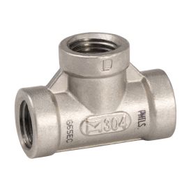 Stainless Steel 304 1/4-in FIP Tee